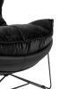 King Home Otilia Stand Velvet Fotel Fekete