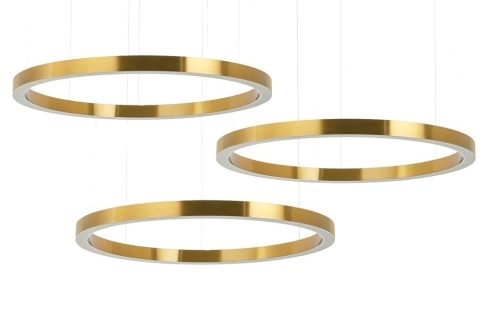 King Home Ring LED Függőlámpa Arany Gyűrű Hármas