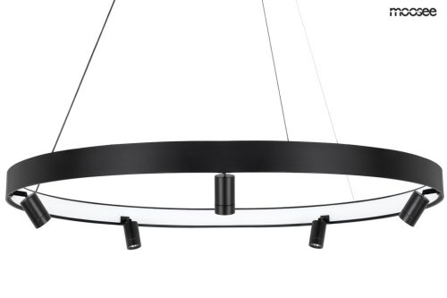Moosee Circle Spot 98 LED Függőlámpa Rozsdamentes Acél Fekete
