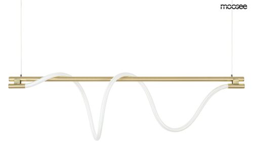 Moosee Serpiente 120 Függőlámpa Arany Textil Hullám LED