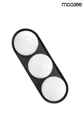 MOOSEE Drops 3 Fali Lámpa Fekete Üveg