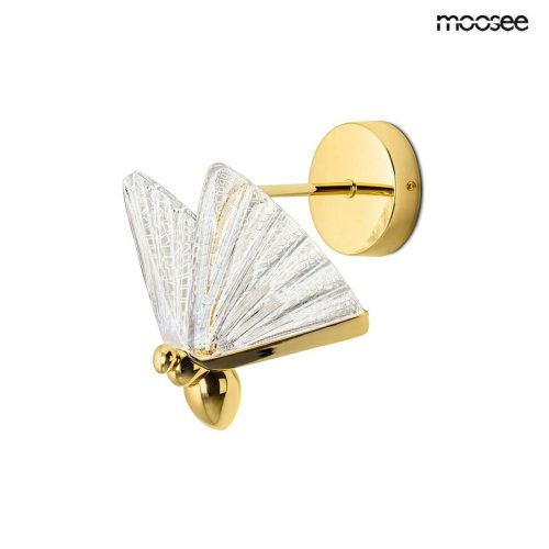 Moosee Butterfly S Kristály Fali Lámpa Arany