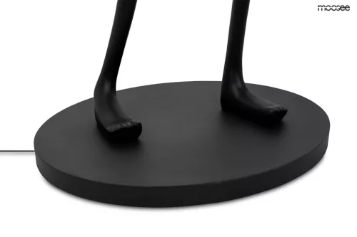 Moosee Design Állólámpa Fekete Üvegbúrás Művészi