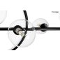 MOOSEE Alure Line Twin 90 Függesztett LED Lámpa Fekete