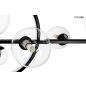 Moosee Alure Line Twin 120 Függőlámpa Fém Fekete LED