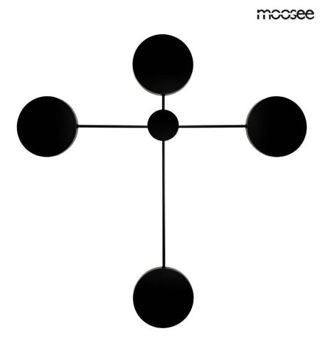 Moosee Shadow 4 Fém Fali Lámpa Fekete LED