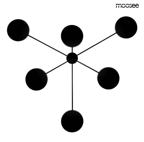 Moosee Shadow 6 Fekete Fém Fali LED Lámpa