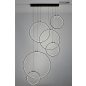 Moosee Circulo Six Fekete LED Függőlámpa
