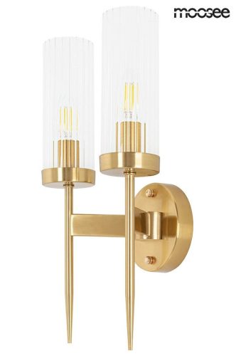 MOOSEE Torch Twin Arany Kristály Fali Lámpa