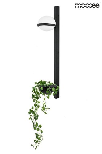 Moosee Plant Wall Fekete Fali Lámpa Növénytartóval
