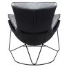 King Home Otilia Stand Fotel Bársony Sötétszürke Modern