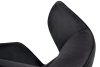 King Home VITA Forgó Fotel Velvet/PU Bőr Fekete