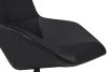 King Home VITA Forgó Fotel Velvet/PU Bőr Fekete