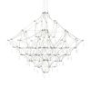 King Home Constellation 120 LED Függőlámpa Szálcsiszolt Acél Kristály
