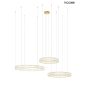 Moosee Liberty 3B Kristály Arany LED Függőlámpa