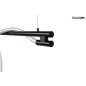 MOOSEE Serpiente 120 LED Függőlámpa Fekete-Fehér Hullámos