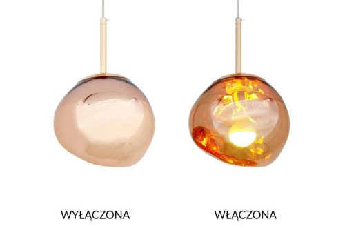 MOOSEE Fusion 20 Függőlámpa Akril Réz Olvasztott Üveggömb