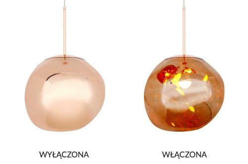 MOOSEE Fusion 30 Akril Függőlámpa Réz Olvasztott Gömb