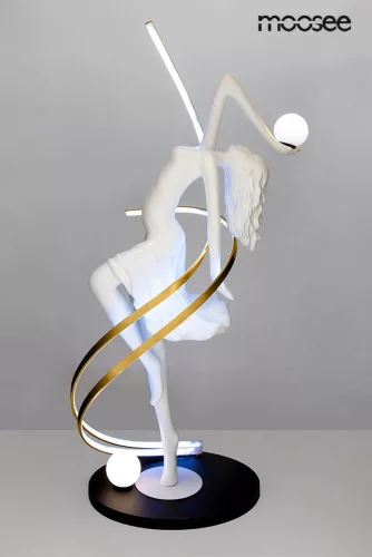 Moosee Dancing Queen Művészi Állólámpa Üvegszálas Fehér RGB