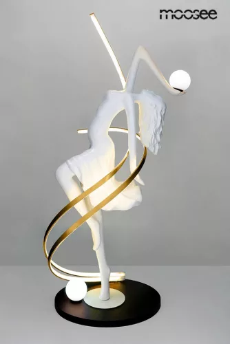 Moosee Dancing Queen Művészi Állólámpa Üvegszálas Fehér RGB