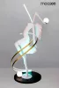 Moosee Dancing Queen Művészi Állólámpa Üvegszálas Fehér RGB