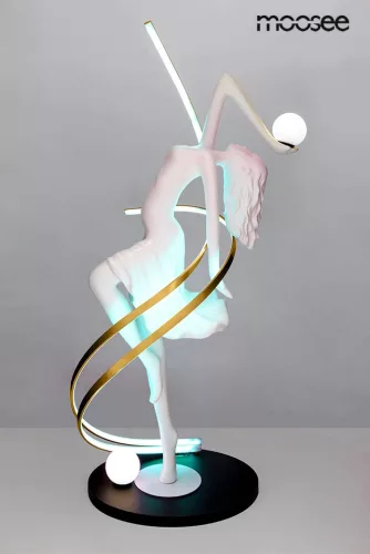Moosee Dancing Queen Művészi Állólámpa Üvegszálas Fehér RGB
