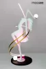 Moosee Dancing Queen Művészi Állólámpa Üvegszálas Fehér RGB