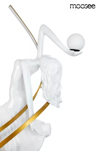 Moosee Dancing Queen Művészi Állólámpa Üvegszálas Fehér RGB