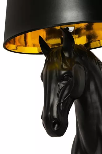 Állólámpa HORSE STAND S fekete - üvegszálas lámpa