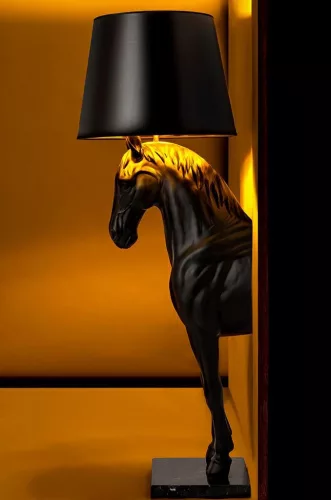 Állólámpa HORSE STAND S fekete - üvegszálas lámpa