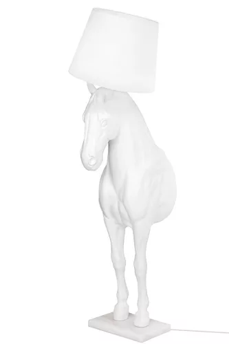 King Home Horse Stand M Ló Alakú Állólámpa Üvegszálas Fehér
