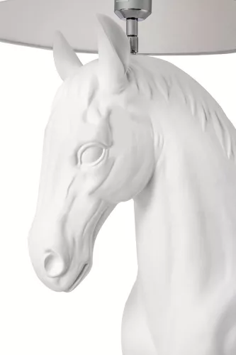 King Home Horse Stand M Ló Alakú Állólámpa Üvegszálas Fehér