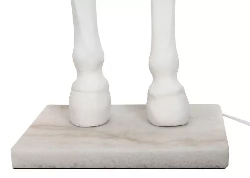 King Home Horse Stand M Ló Alakú Állólámpa Üvegszálas Fehér