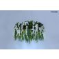 Moosee Gardens Wisteria 70 LED Függőlámpa Művirág Fehér-Zöld