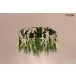 Moosee Gardens Wisteria 70 LED Függőlámpa Művirág Fehér-Zöld