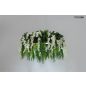 Moosee Gardens Wisteria 70 LED Függőlámpa Művirág Fehér-Zöld