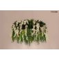 Moosee Gardens Wisteria 90 LED Függőlámpa Művirág Fehér Természetes