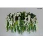 Moosee Gardens Wisteria LED Függőlámpa Művirág Fehér-Zöld Természetes