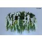 Moosee Gardens Wisteria LED Függőlámpa Művirág Fehér-Zöld Természetes