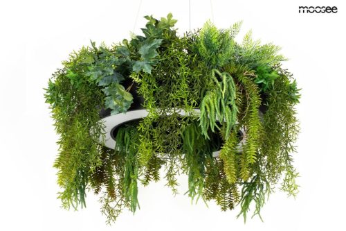 Moosee Gardens 120 Függőlámpa Fekete Műnövény Dekorációval