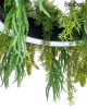 Moosee Gardens 120 Függőlámpa Fekete Műnövény Dekorációval