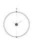 King Home Doble Ring Minimál Acél Fali Óra Fa Mutatókkal 60cm