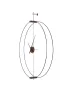 King Home Doble Ring Minimál Acél Fali Óra Fa Mutatókkal 60cm