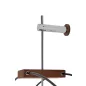   King Home Doble Ring Minimál Acél Fali Óra Fa Mutatókkal 60cm