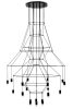 King Home Flusso 20 Geometrikus LED Függőlámpa Fekete
