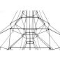 King Home Flusso 20 Geometrikus LED Függőlámpa Fekete