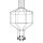 King Home Flusso 8 Geometrikus Fekete LED Függőlámpa