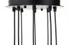 King Home Flusso 8 Geometrikus Fekete LED Függőlámpa
