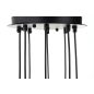 King Home Flusso 8 Geometrikus Fekete LED Függőlámpa