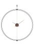 King Home Doble Ring 90 Minimál Acél Falióra Fa Mutatókkal